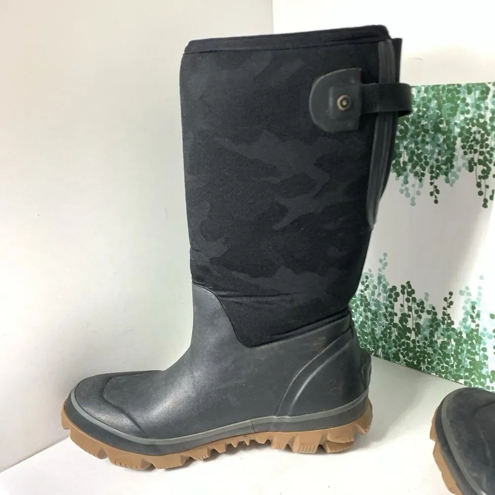 Bogs Whiteout Ajdustable Calf Slip On Boots Winter Size 8 US Or 39 EU Womens